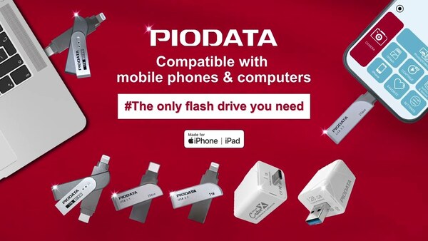 PIODATA iXflash compatible with mobile phones & computers #The only flash drive you need